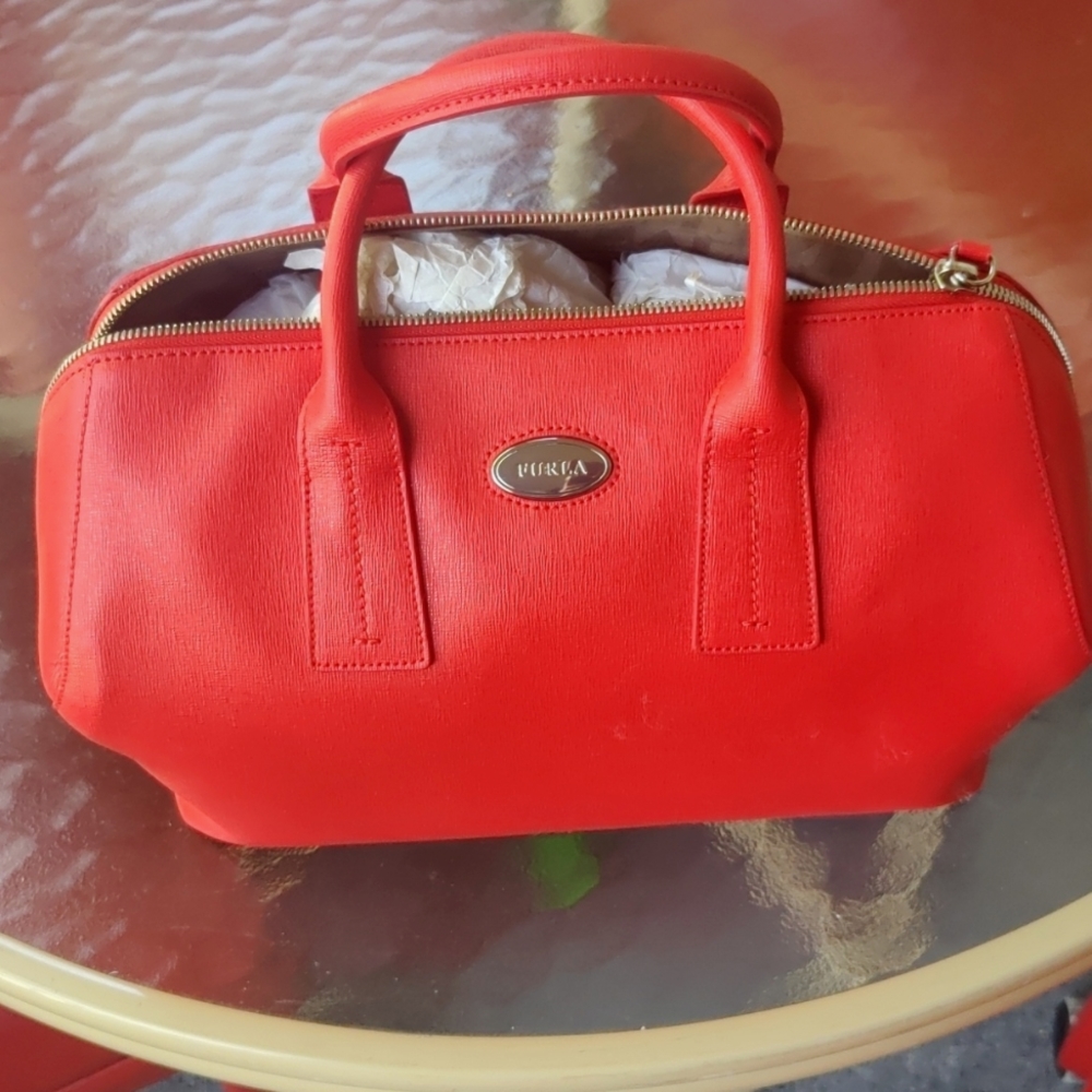 Furla Red Handbag ( Authentic)